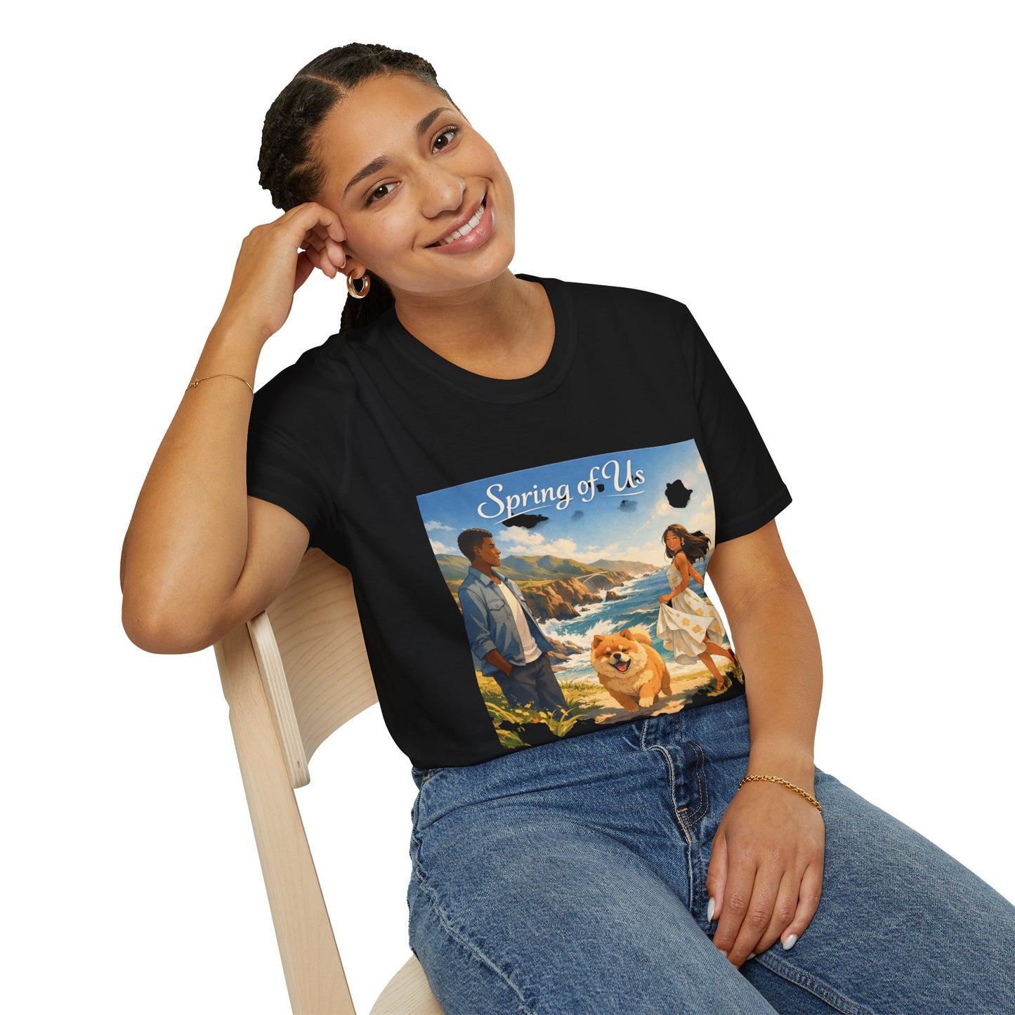 Spring of Us T-Shirt — Romantic Coastal Illustration Tee