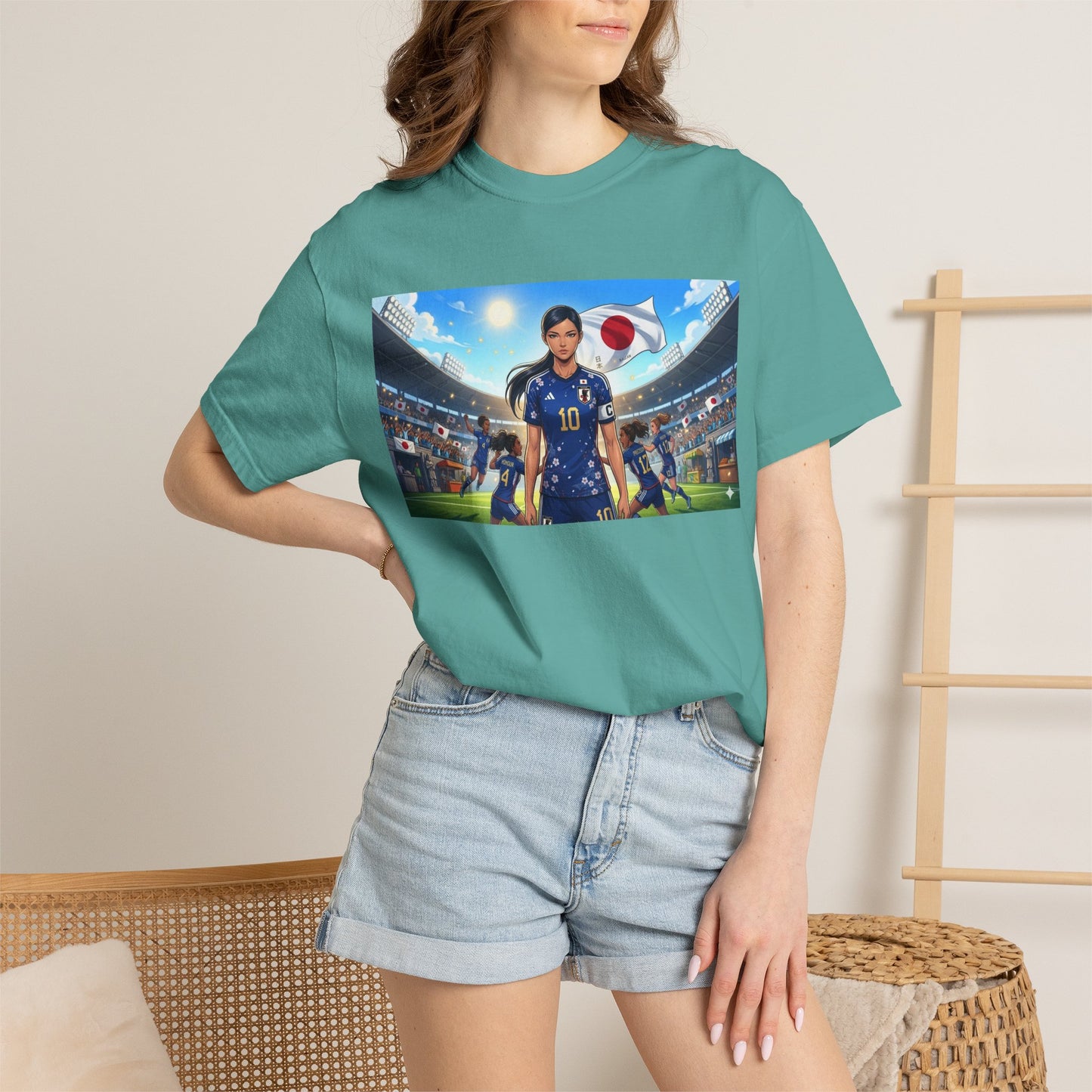 Soccer Player Japan T-Shirt — Japan Flag Soccer Fan Tee