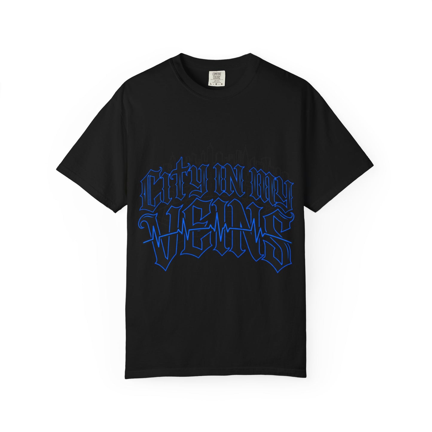 City in My Veins T-Shirt — Urban Skyline Graphic Tee