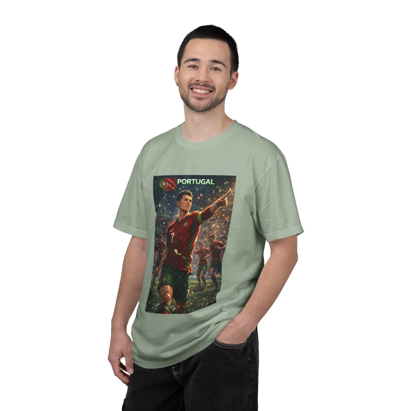 Portugal Soccer Poster T-Shirt — Cristiano Ronaldo Tribute Tee