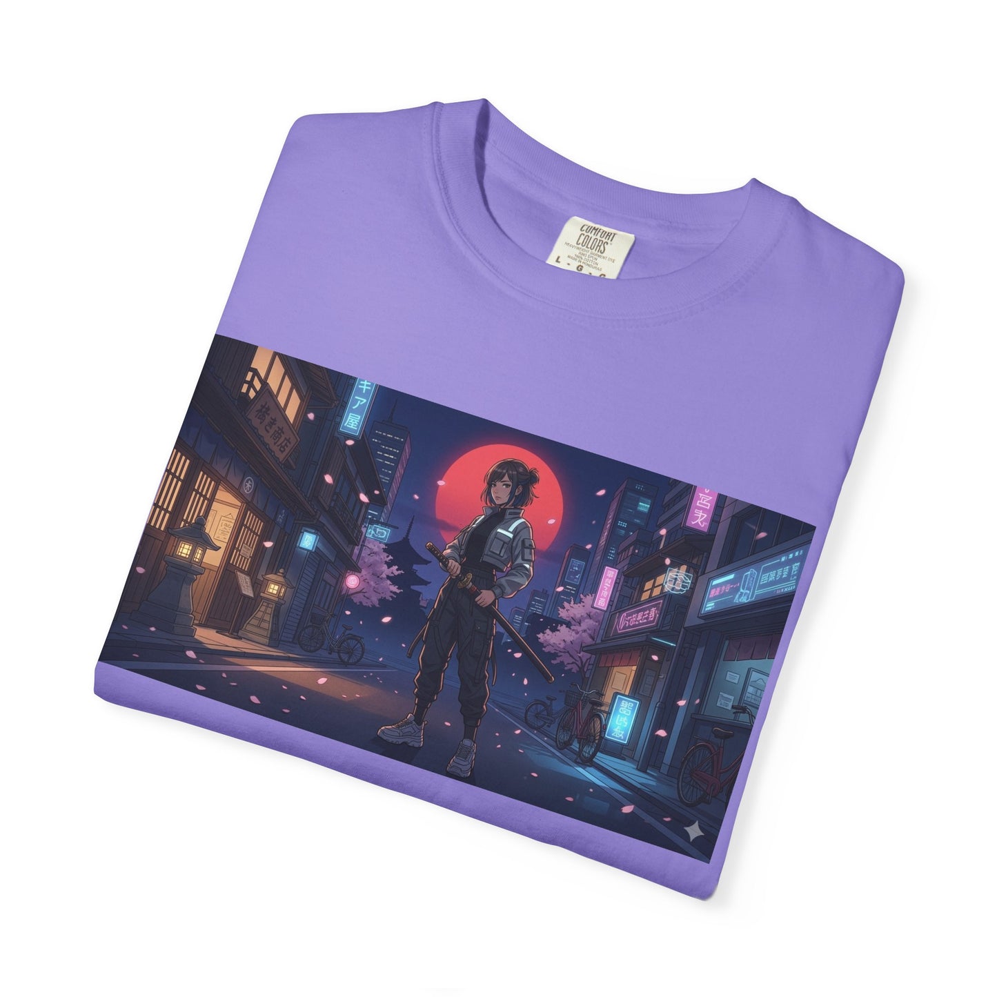 Japan — Samurai City Tradition + Nightscape T-Shirt —  Graphic Tee