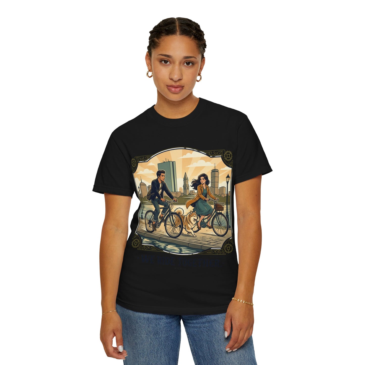 We Ride Together Bicycle Couple T-Shirt