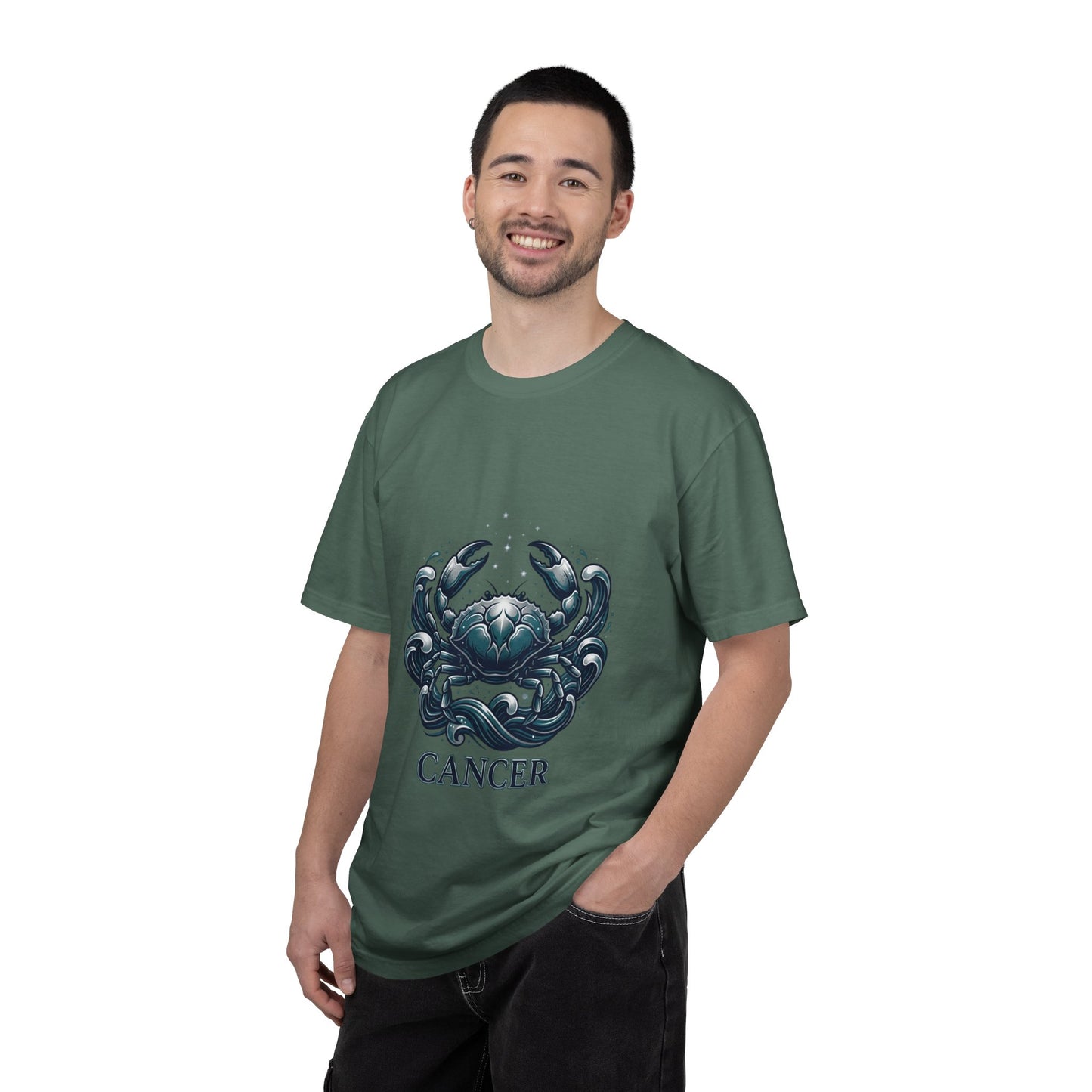 Cancer Zodiac T-Shirt — Stylized Crab Astrological Tee