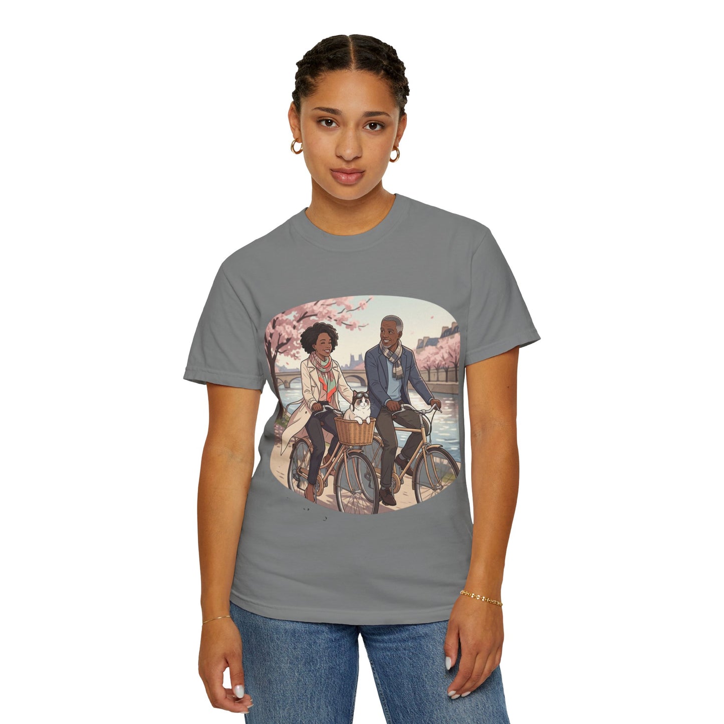 Couples Cherry Blossom Bike Ride T-Shirt