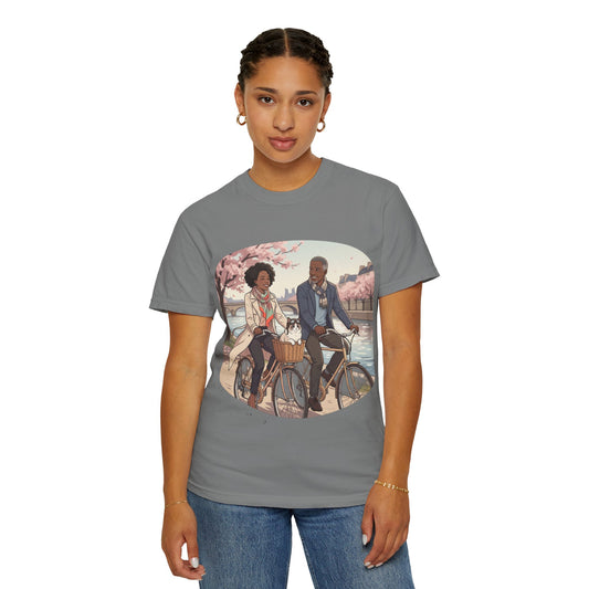 Couples Cherry Blossom Bike Ride T-Shirt