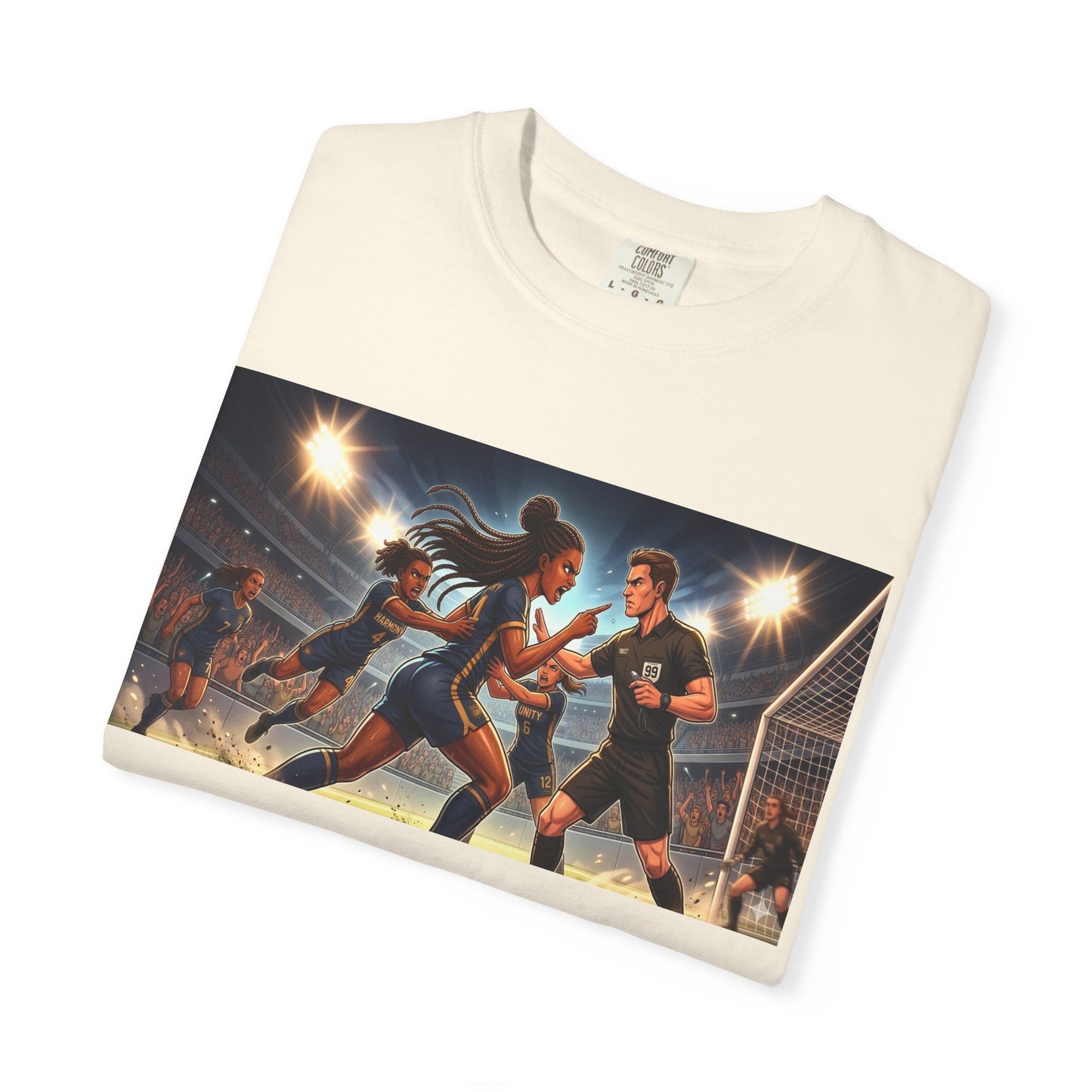 Soccer Arguing With Referee T-Shirt — Vintage Stadium Action Graphic Tee