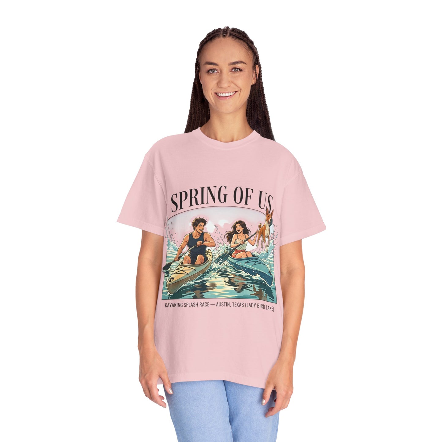 Spring of Us Kayaking T-Shirt — Retro Outdoor Adventure Tee