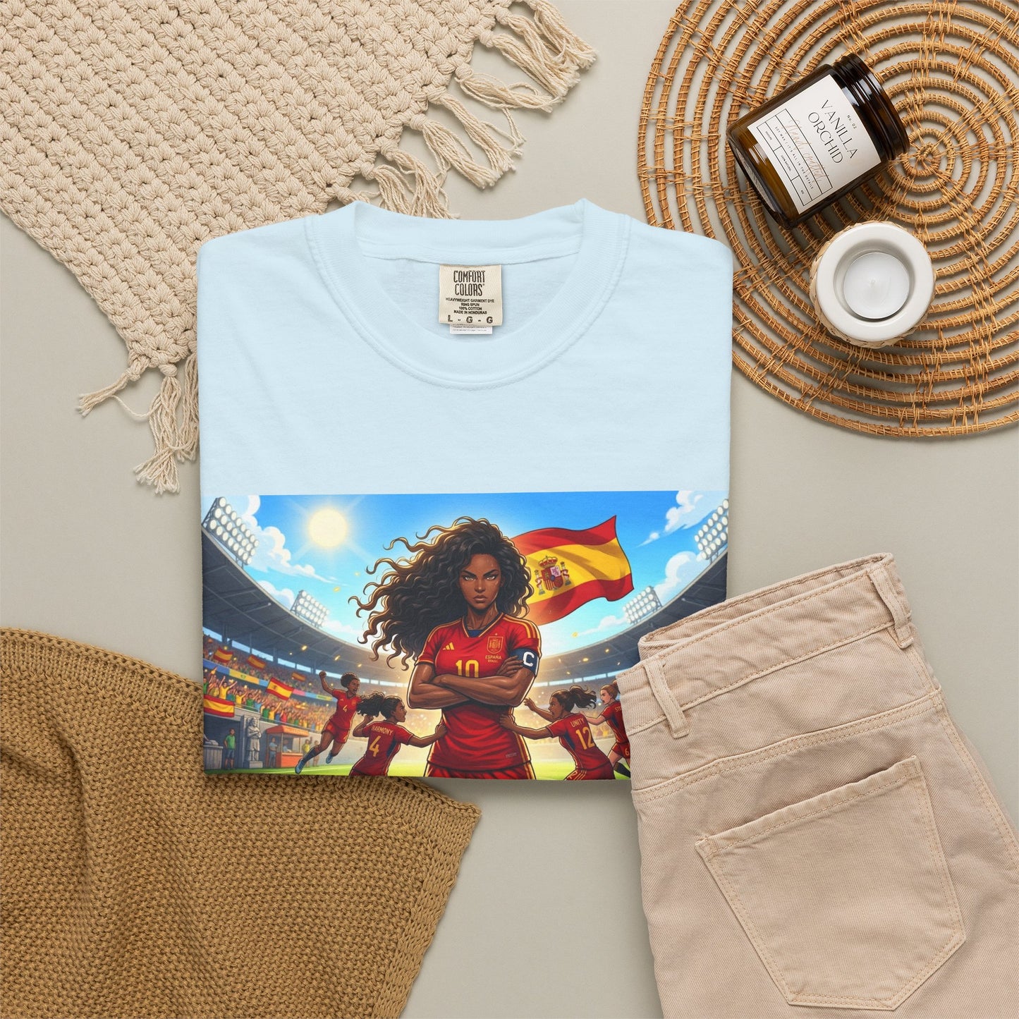 Spain – Female Soccer Champion - Stadium Graphic T-Shirt