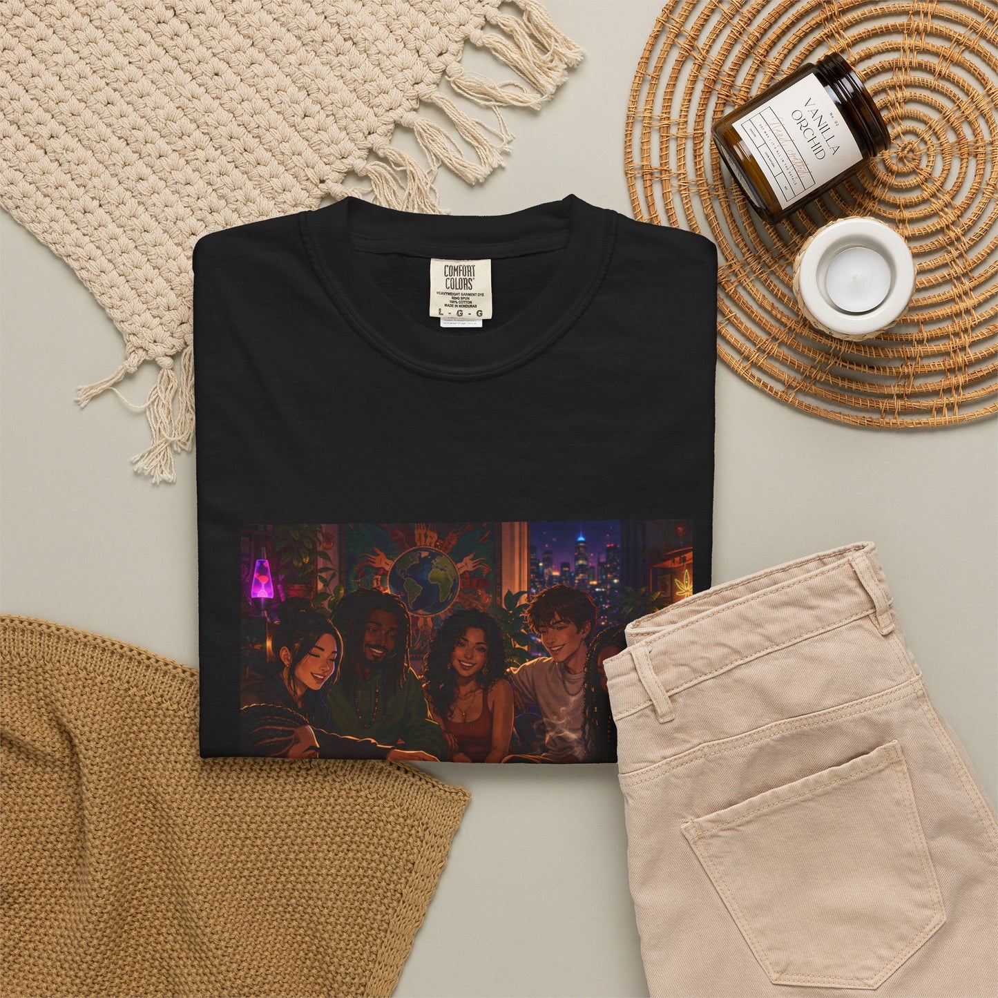 OUR MEMORIES - Vintage Night Party Scene T-Shirt
