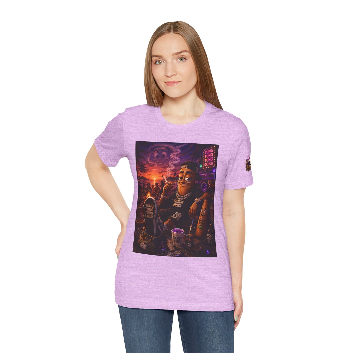 Tung Tung Tung Sahur T-Shirt — "Summertime Vibes" Retro Beach Party Graphic Tee