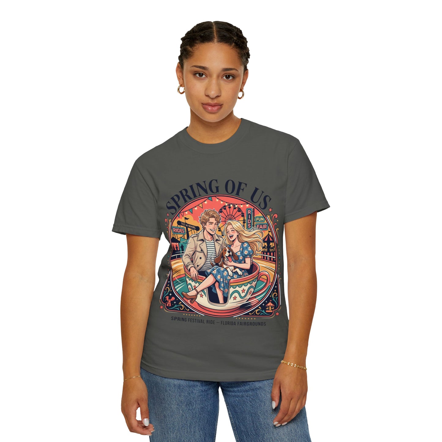 Spring of Us T-Shirt — Retro Carnival Couple Tee (Spring Festival Concert)