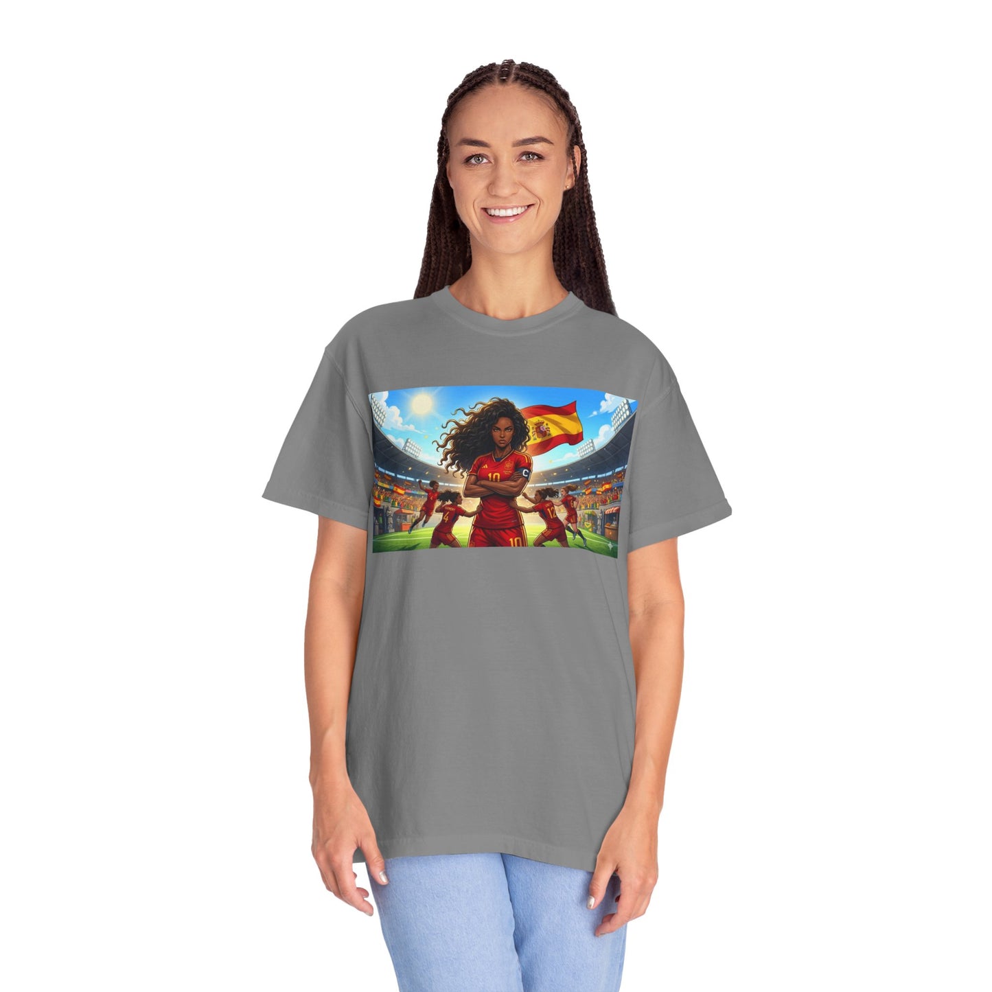 Spain – Female Soccer Champion - Stadium Graphic T-Shirt