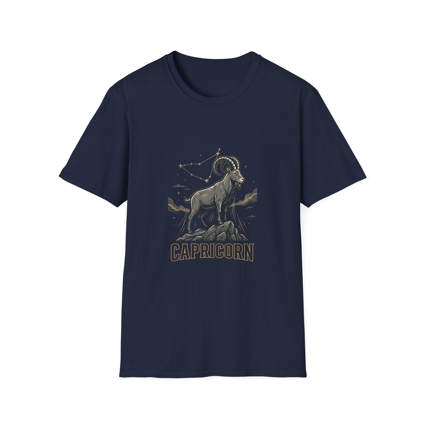 Capricorn 'No Limits' Zodiac T-Shirt — Goat Constellation Astrology Tee