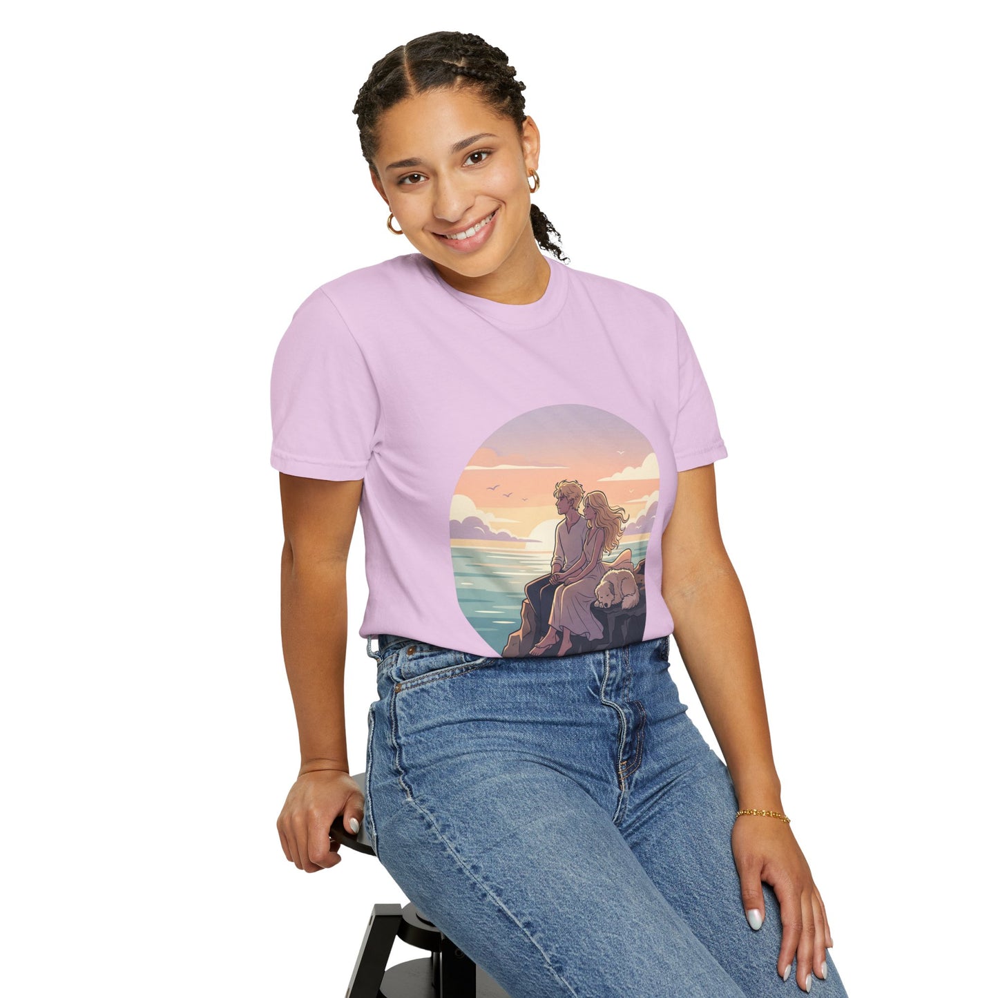 Ocean Sunset Graphic T-Shirt — "The Ocean Already Knows"