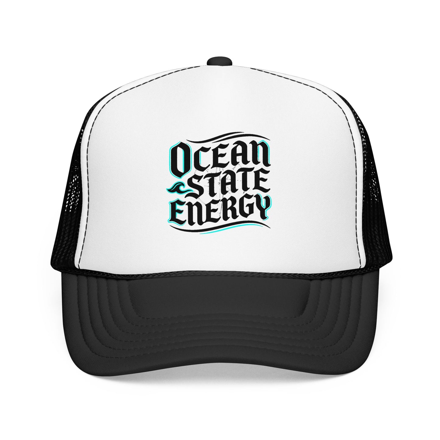 Clean Slate Energy Trucker Hat — Retro Script Foam Mesh Cap