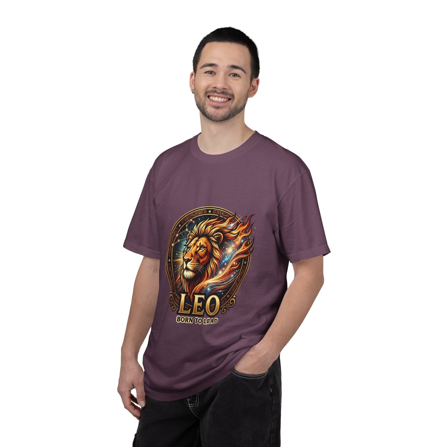 Leo 'Born to Lead' T-Shirt — Bold Zodiac Lion Graphic Tee
