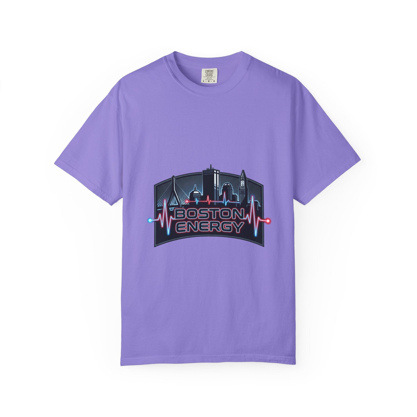 Boston Energy T-Shirt — City Skyline Neon Tee