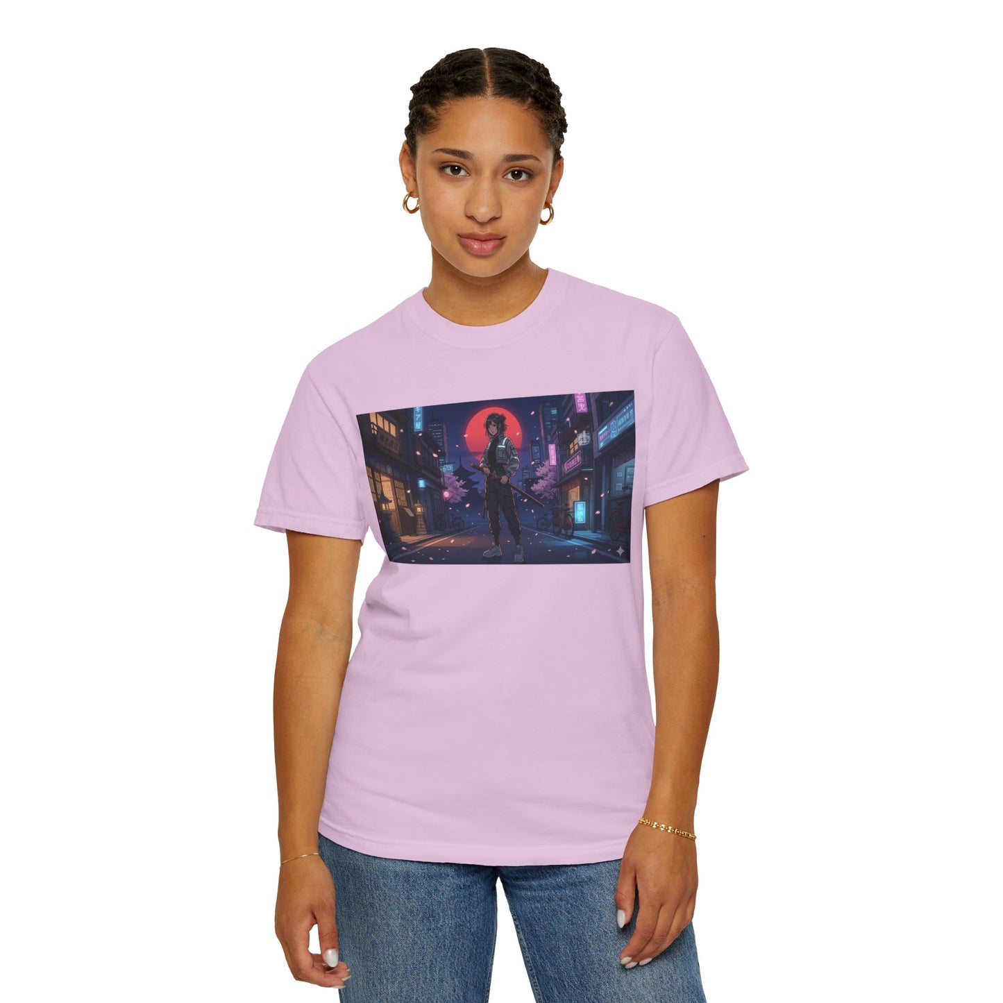 Japan — Samurai City Tradition + Nightscape T-Shirt —  Graphic Tee
