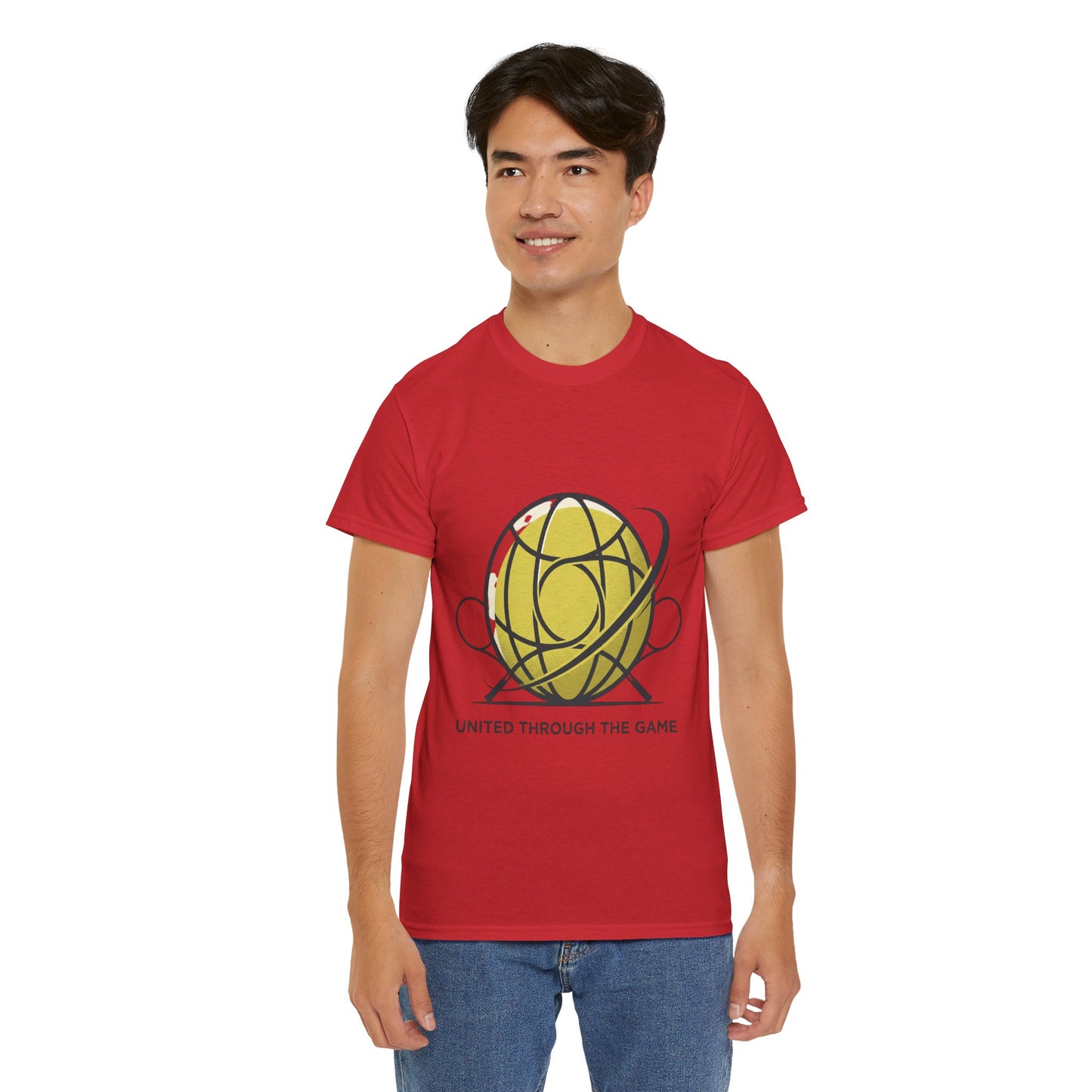 Basketball Orbit T-Shirt — “United Through The Game” Graphic Tee