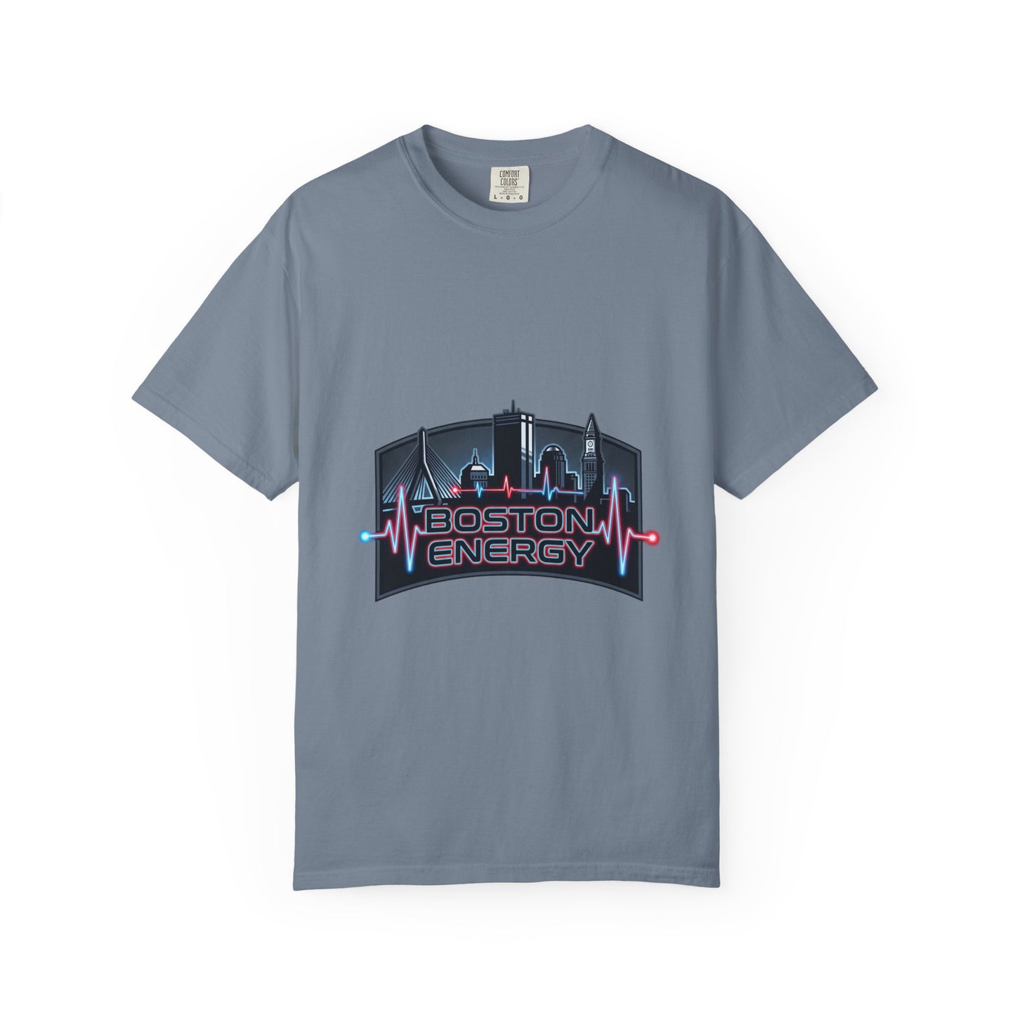 Boston Energy T-Shirt — City Skyline Neon Tee