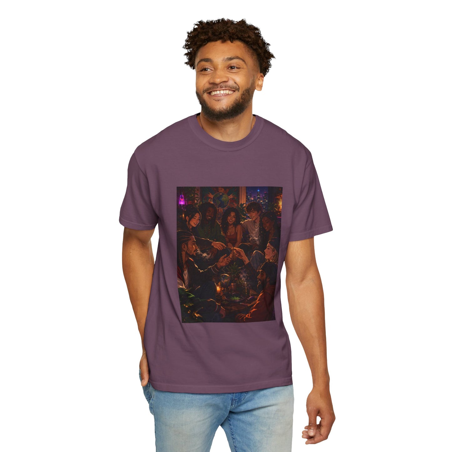 OUR MEMORIES - Vintage Night Party Scene T-Shirt