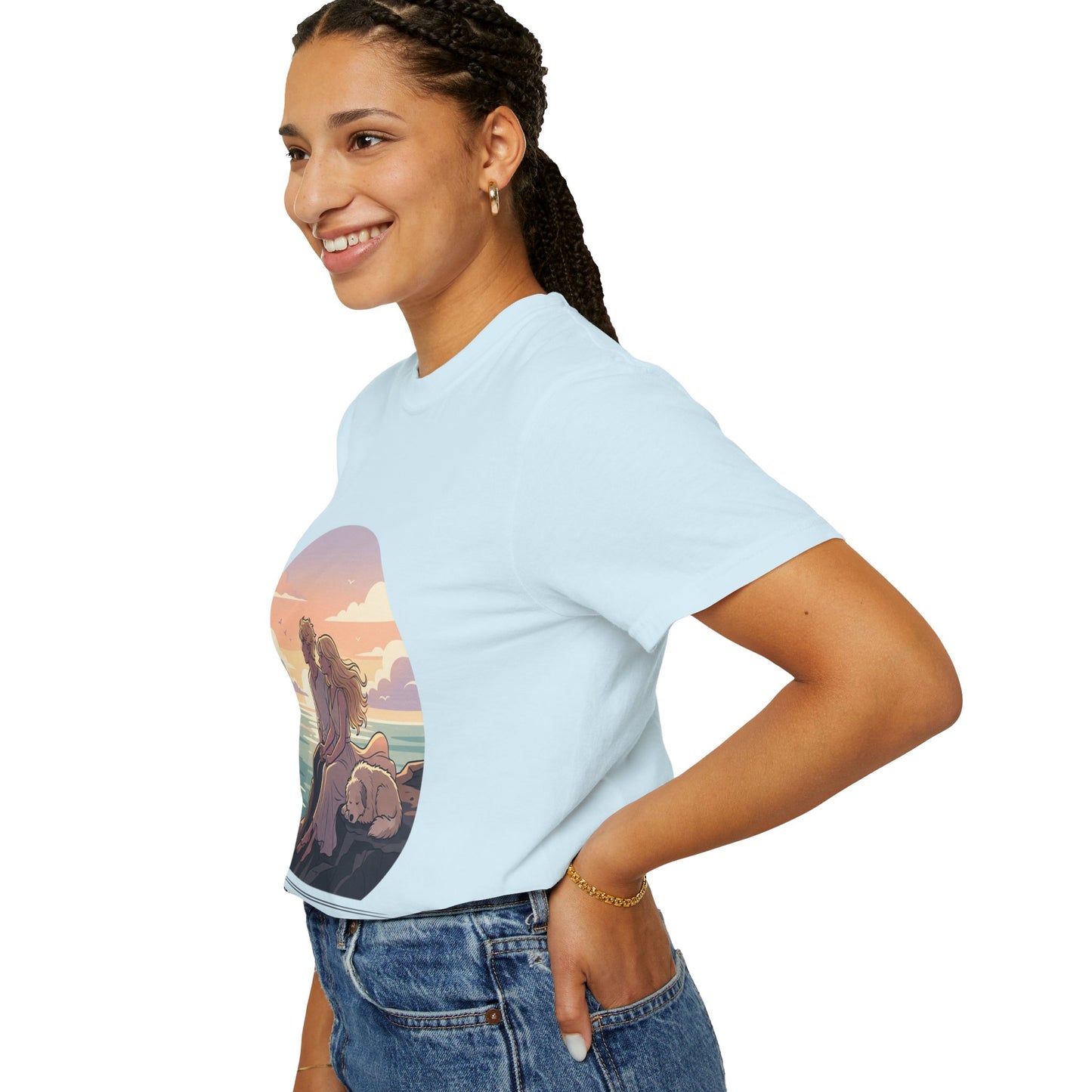 Ocean Sunset Graphic T-Shirt — "The Ocean Already Knows"