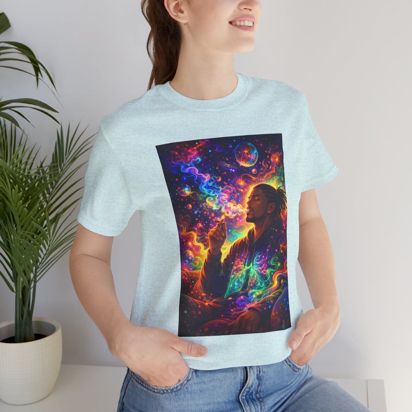Psychedelic Session T-Shirt — Cosmic Portrait Graphic Tee