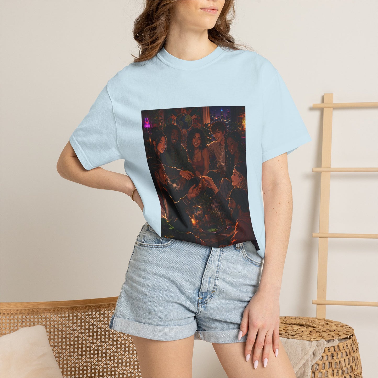 OUR MEMORIES - Vintage Night Party Scene T-Shirt