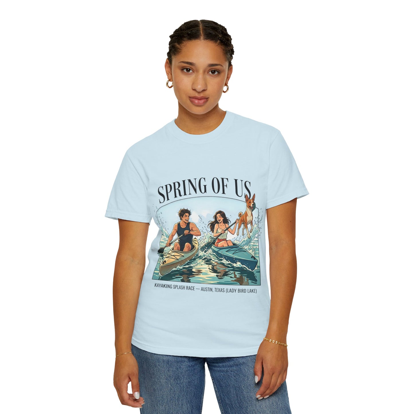 Spring of Us Kayaking T-Shirt — Retro Outdoor Adventure Tee