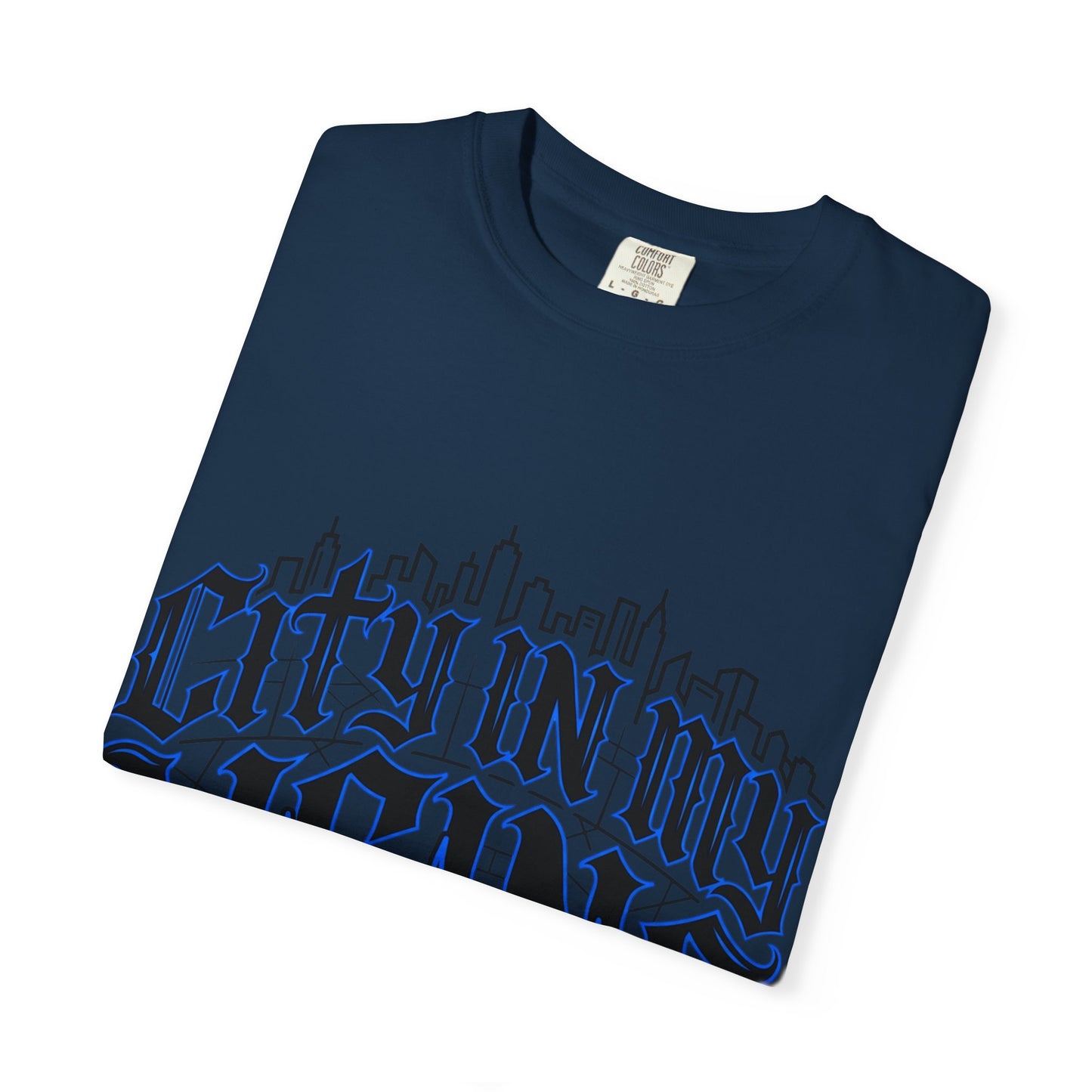 City in My Veins T-Shirt — Urban Skyline Graphic Tee