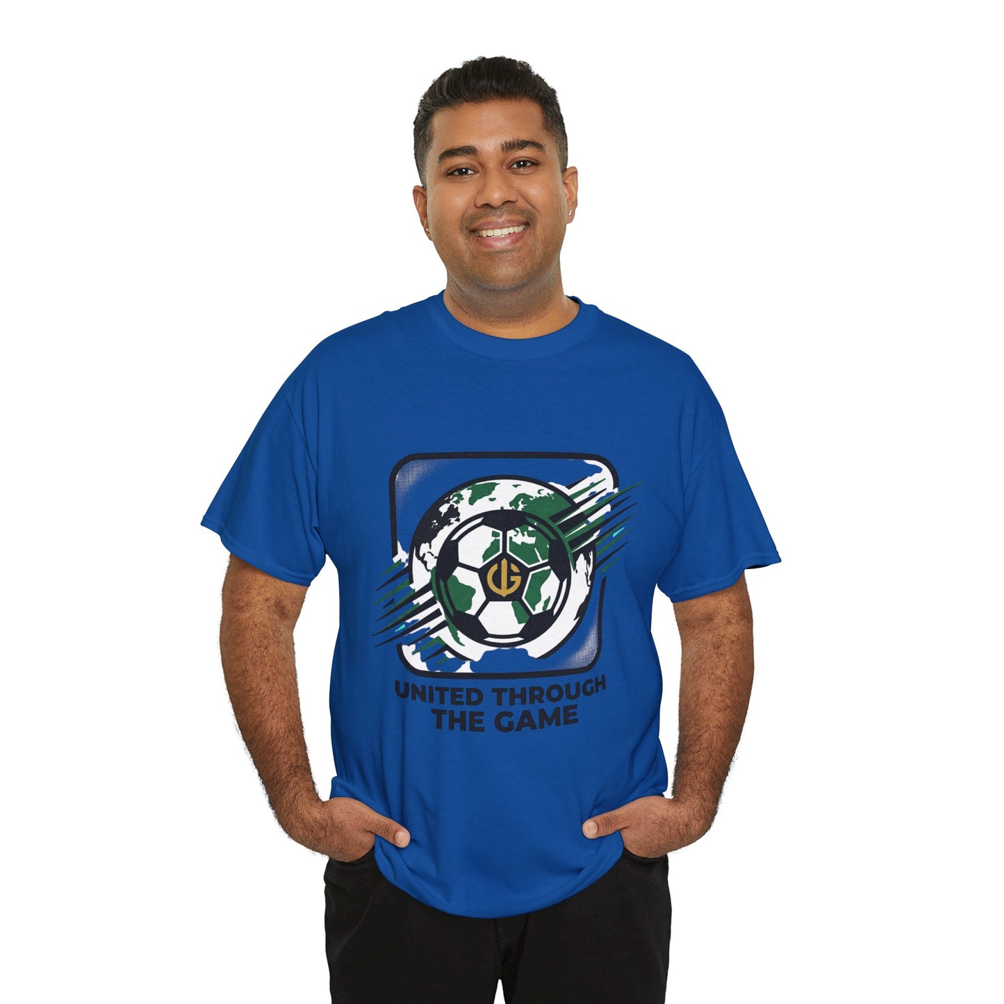 Soccer T-Shirt — "United Through the Game" Graphic Tee