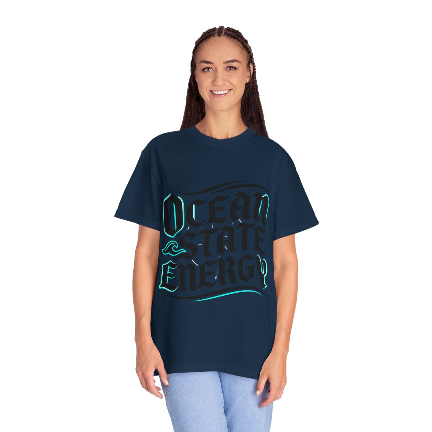 Ocean State Energy T-Shirt — Nautical Script Graphic Tee