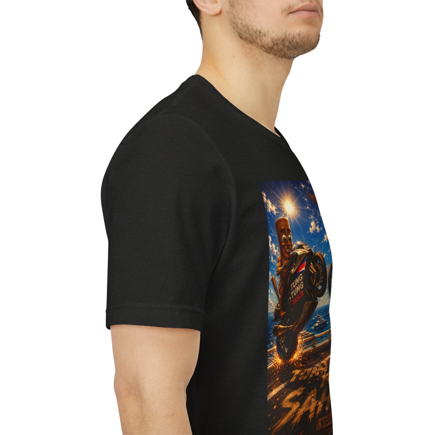 Motorcycle Stunt Tee — Sahara Riders Graphic T-Shirt