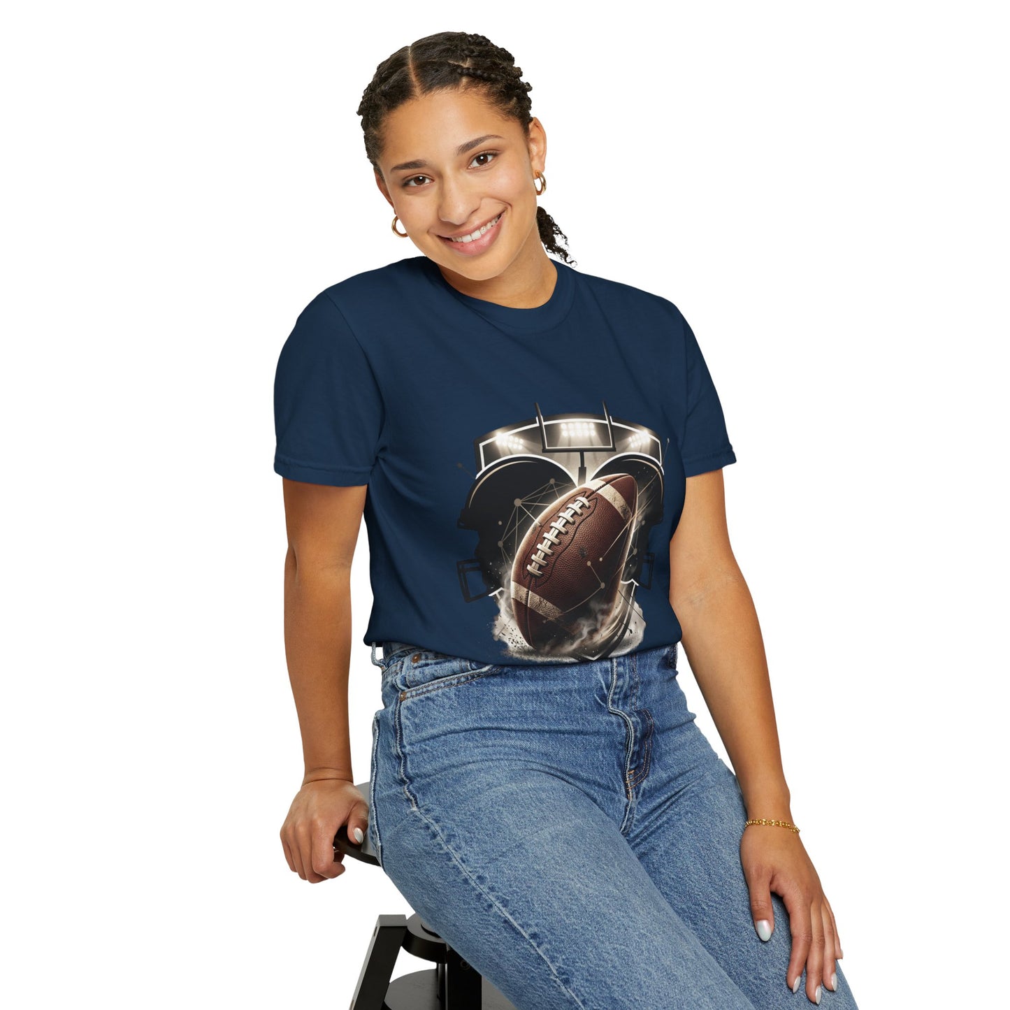 Football T-Shirt — "United Through the Game" Team Spirit Tee