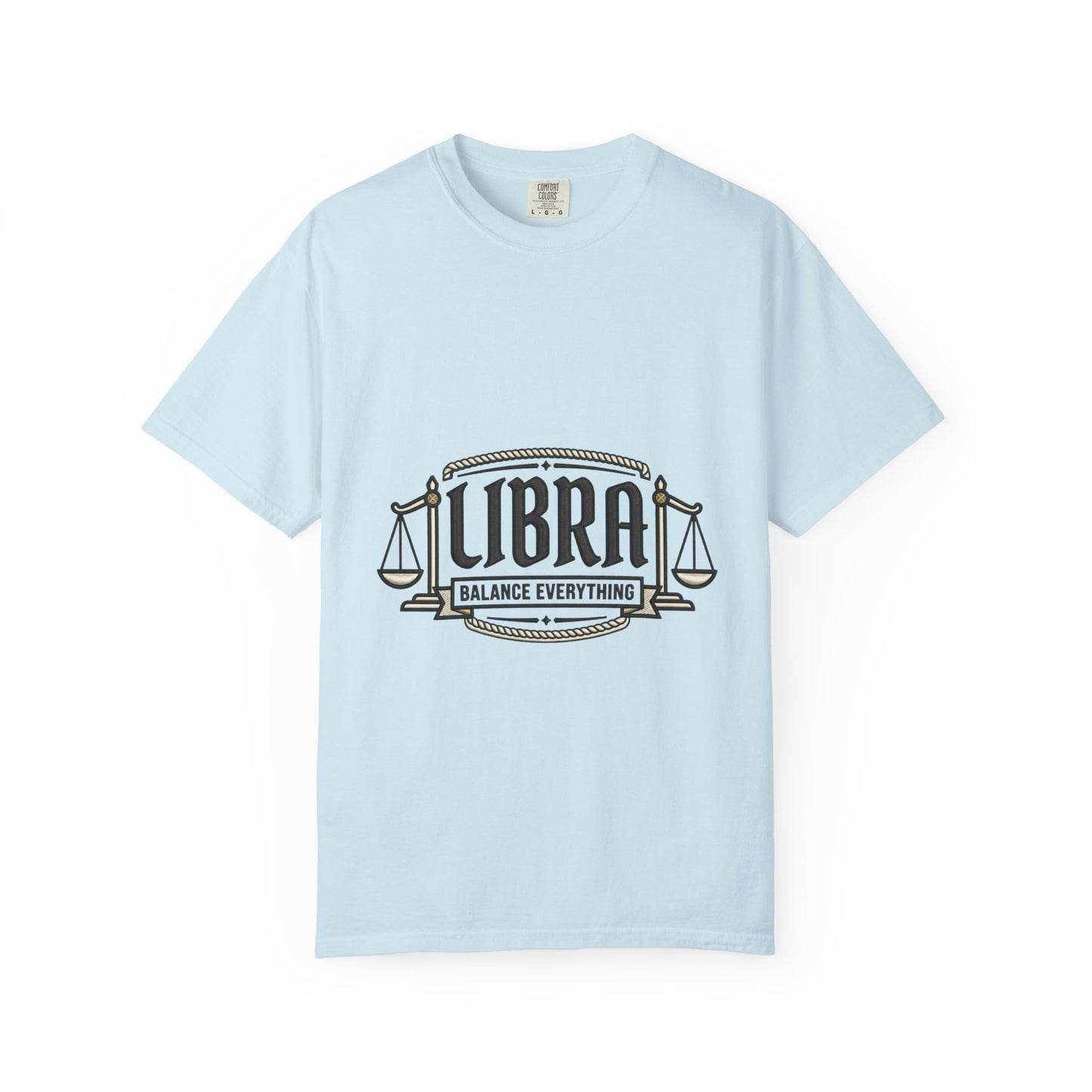 Libra Zodiac T-Shirt — "Balance Everything" Scales Design