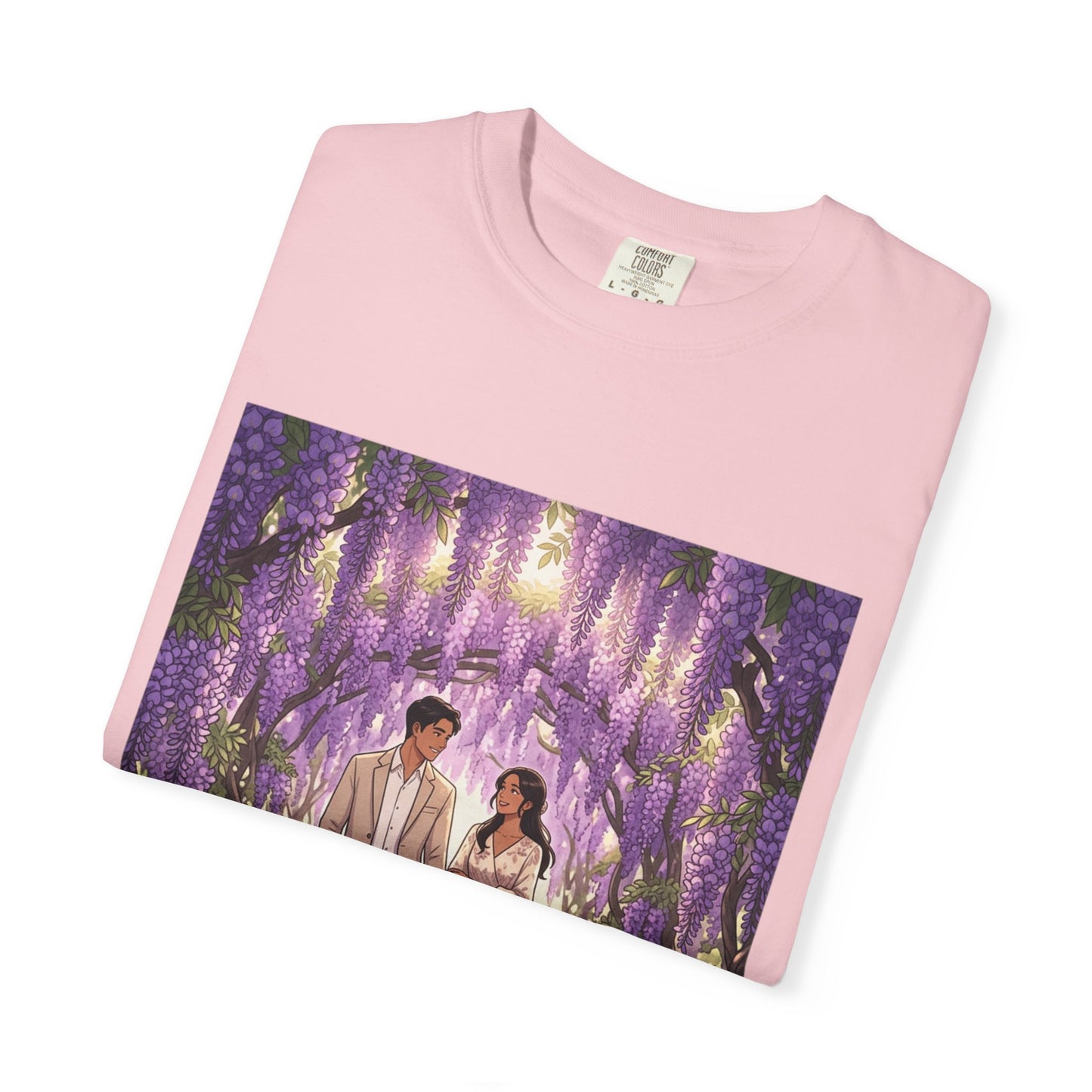 Spring of Us T-Shirt — Romantic Wisteria Couple Graphic Tee