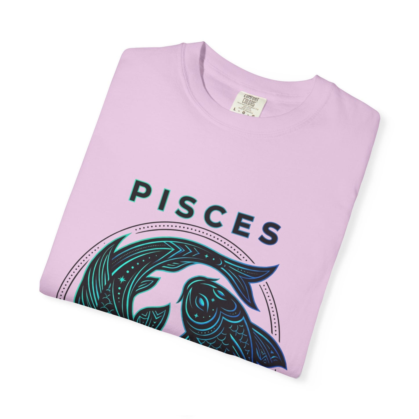 Pisces Zodiac T-Shirt — Artistic Twin Fish Astrology Tee