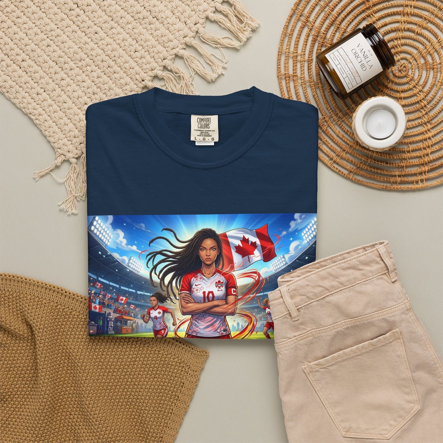 Soccer Star Canada T-Shirt — Women’s Team Jersey Graphic
