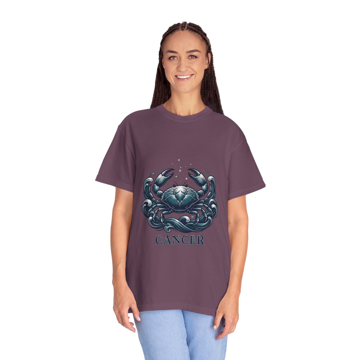 Cancer Zodiac T-Shirt — Stylized Crab Astrological Tee