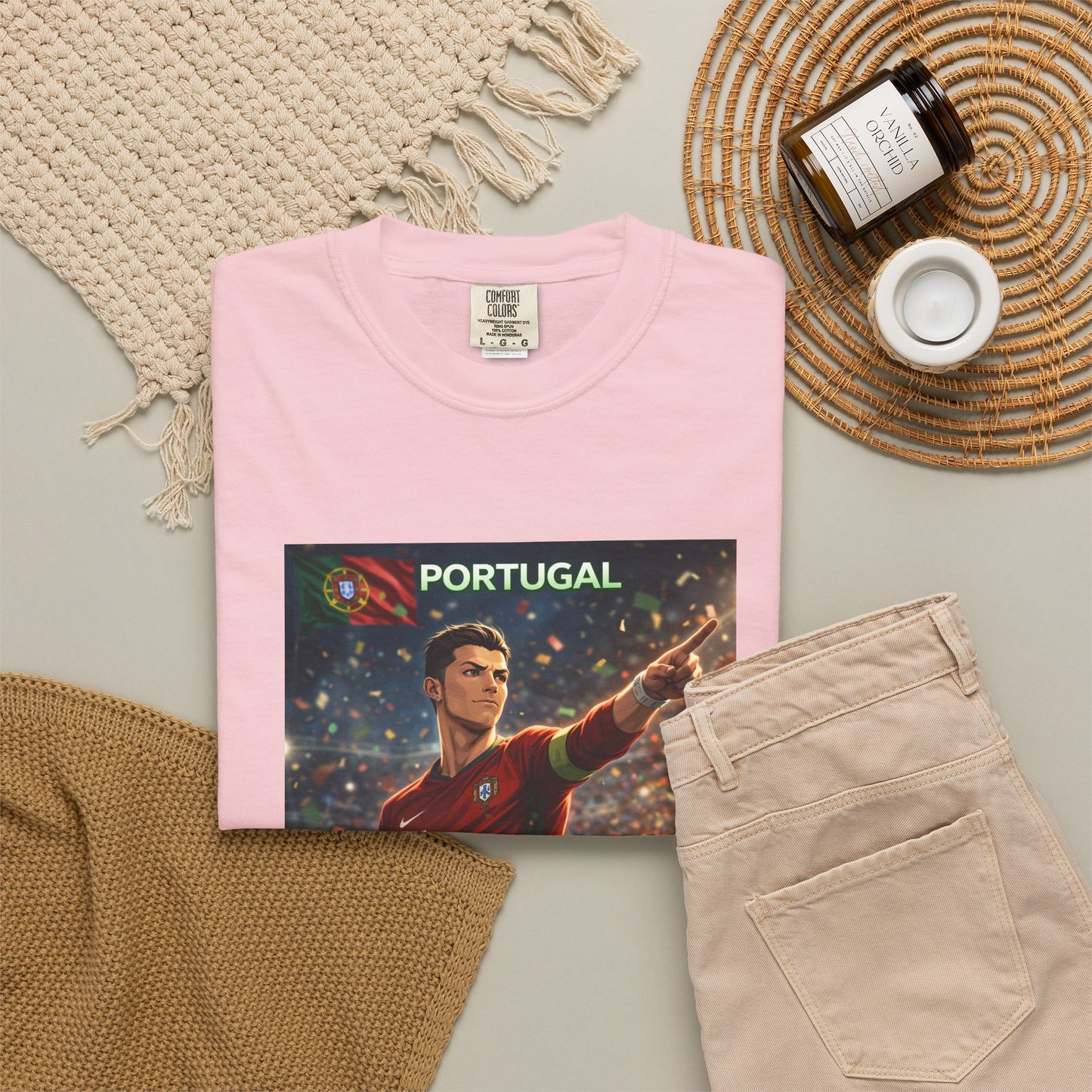 Portugal Soccer Poster T-Shirt — Cristiano Ronaldo Tribute Tee