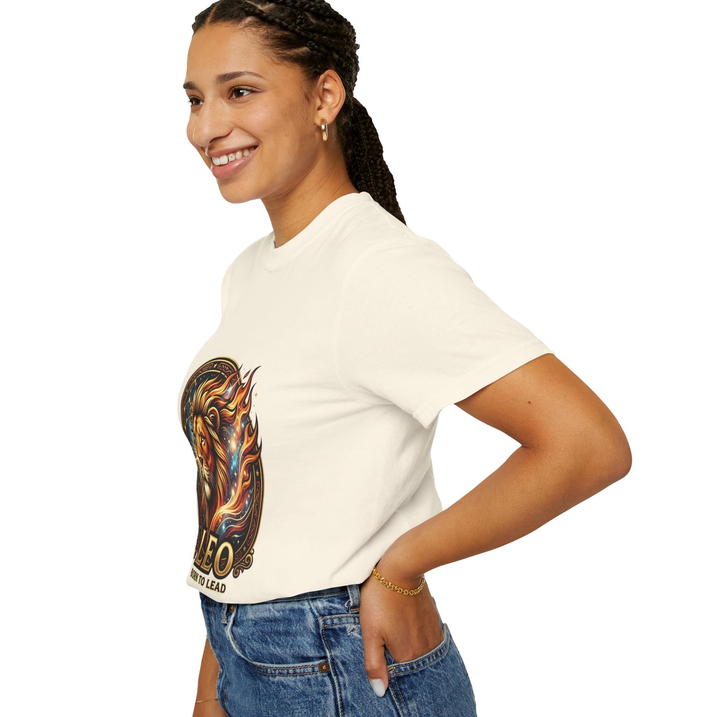 Leo 'Born to Lead' T-Shirt — Bold Zodiac Lion Graphic Tee