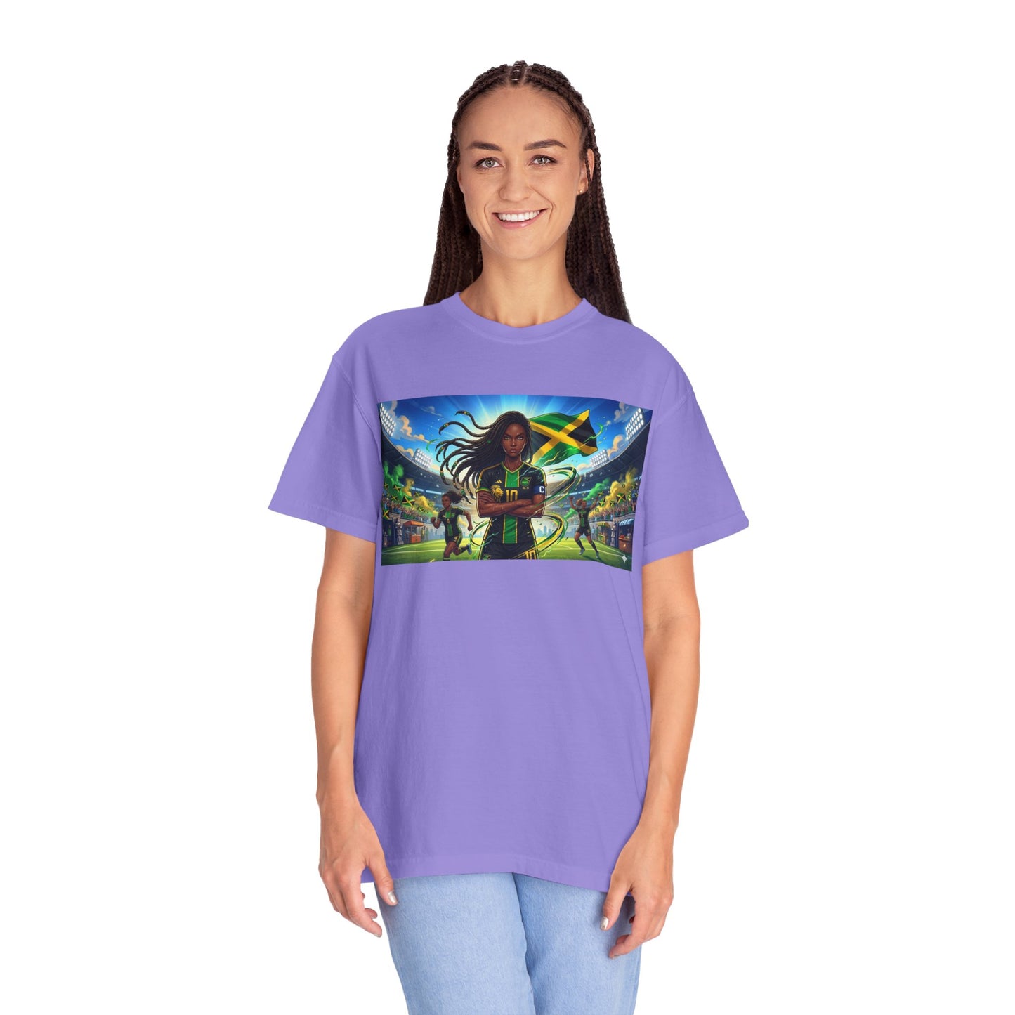 Jamaican Soccer Captain T-Shirt — Rasta Player Stadium Graphic Tee