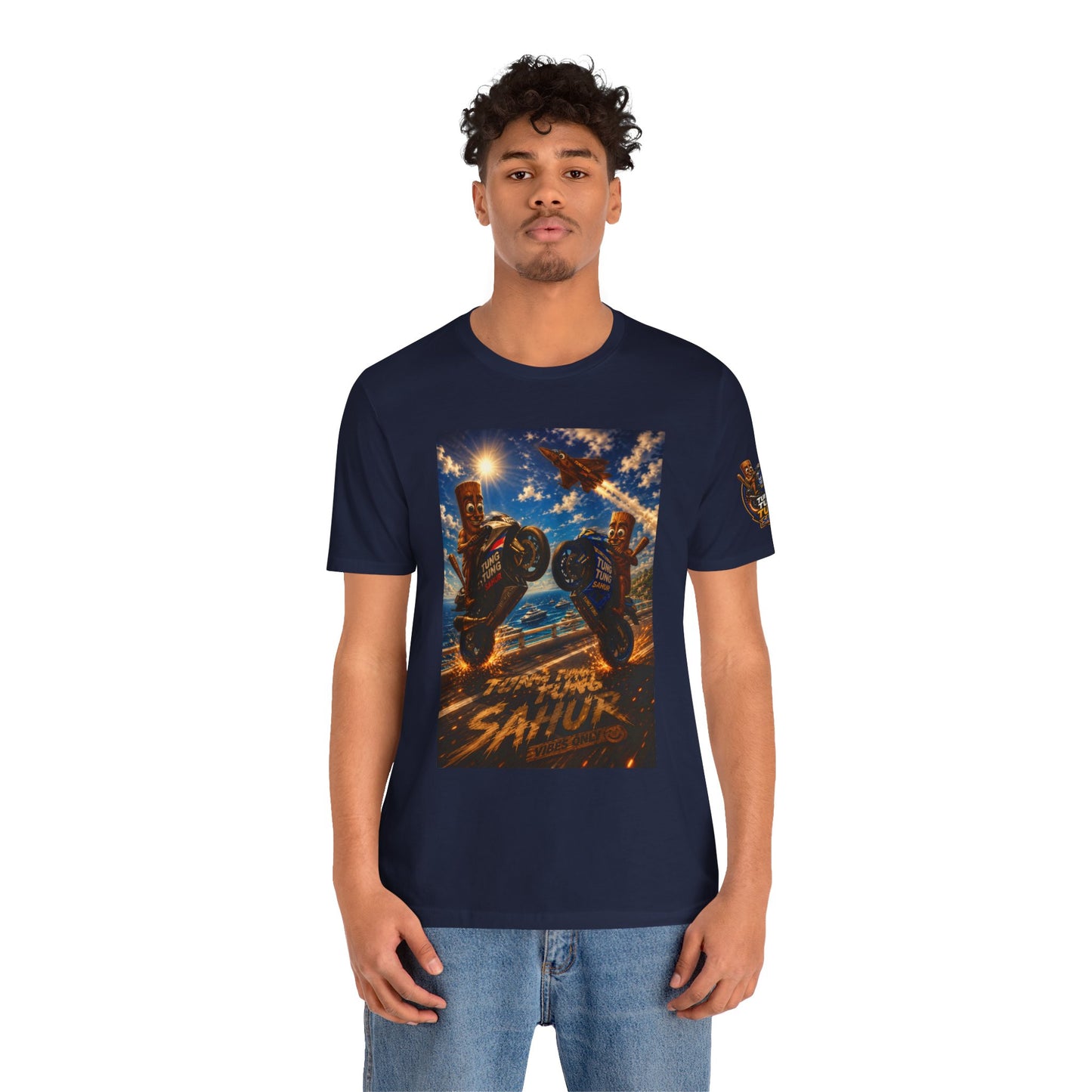Motorcycle Stunt Tee — Sahara Riders Graphic T-Shirt