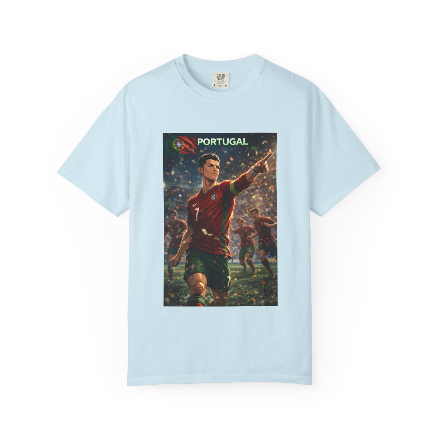 Portugal Soccer Poster T-Shirt — Cristiano Ronaldo Tribute Tee