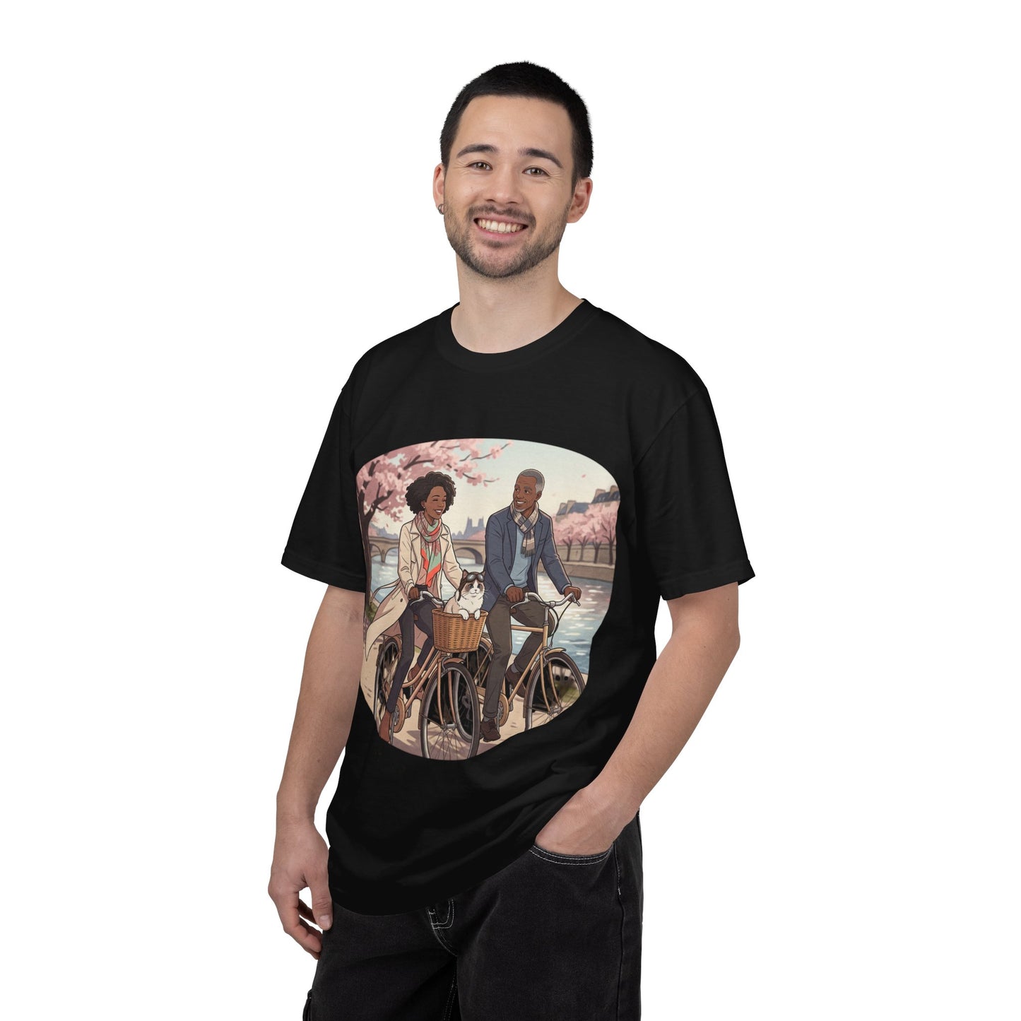 Couples Cherry Blossom Bike Ride T-Shirt