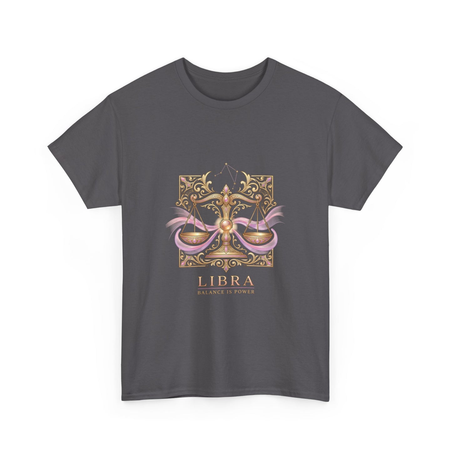Libra Scales T‑Shirt — Zodiac Balance Is Power Tee