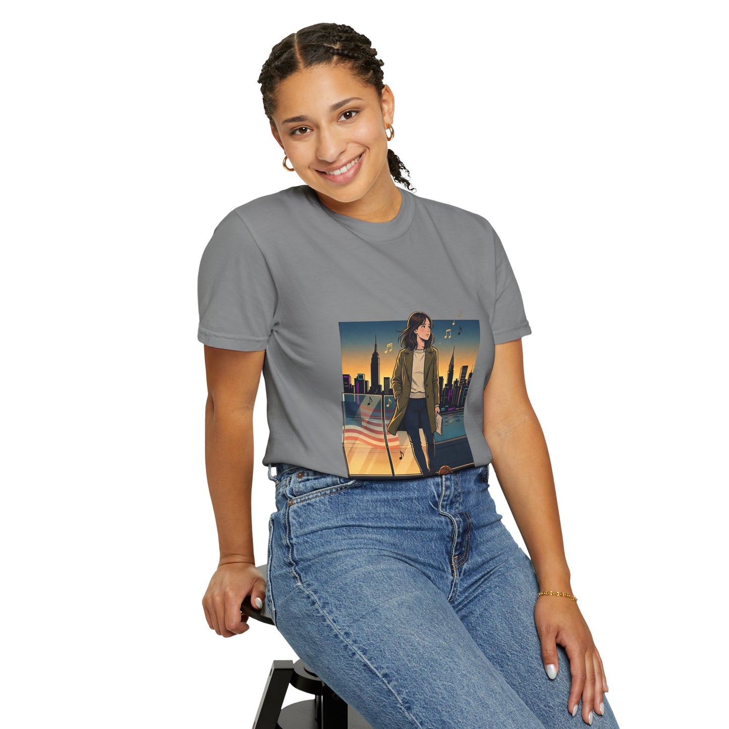 GLOBAL ENERGY: HER CITY, HER STORY— City Sunset Graphic T-Shirt