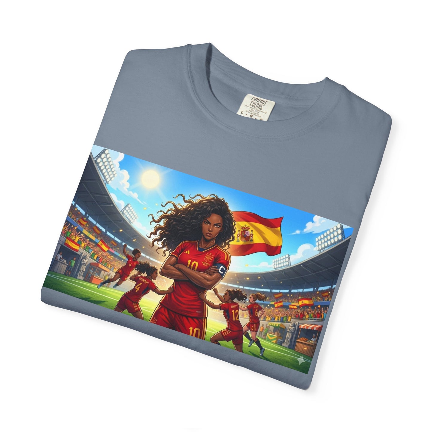 Spain – Female Soccer Champion - Stadium Graphic T-Shirt