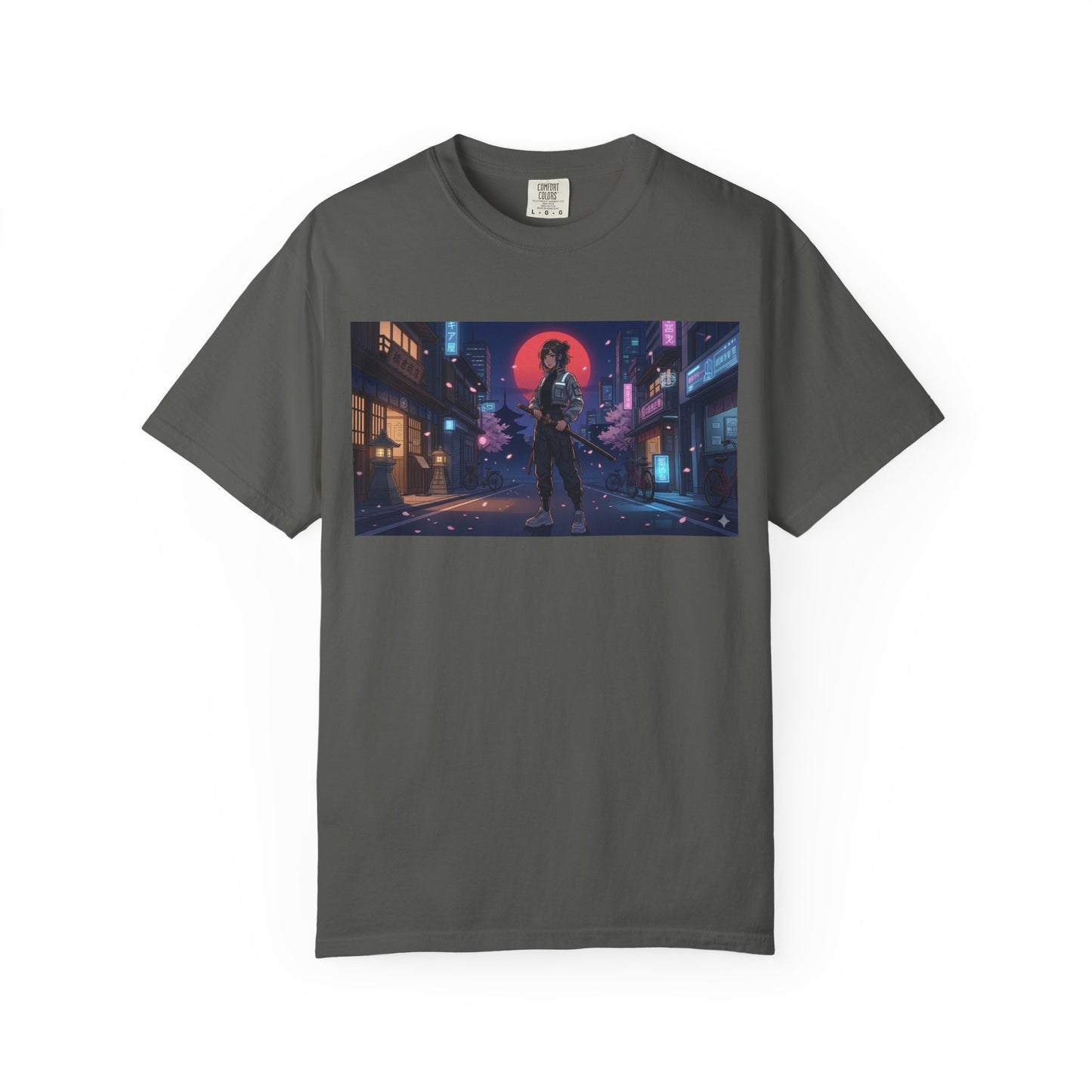 Japan — Samurai City Tradition + Nightscape T-Shirt —  Graphic Tee