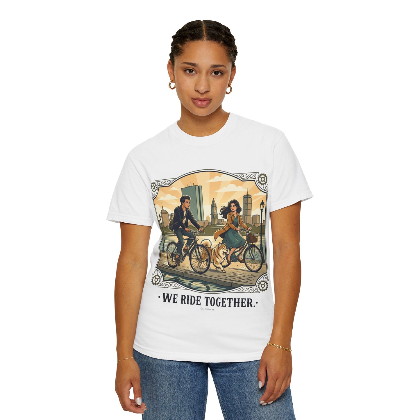 We Ride Together Bicycle Couple T-Shirt